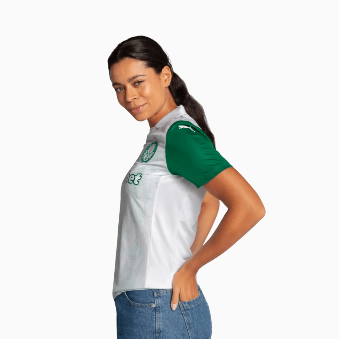 Camisa Feminina Puma Palmeiras 2025/26 II Torcedor - detalhe