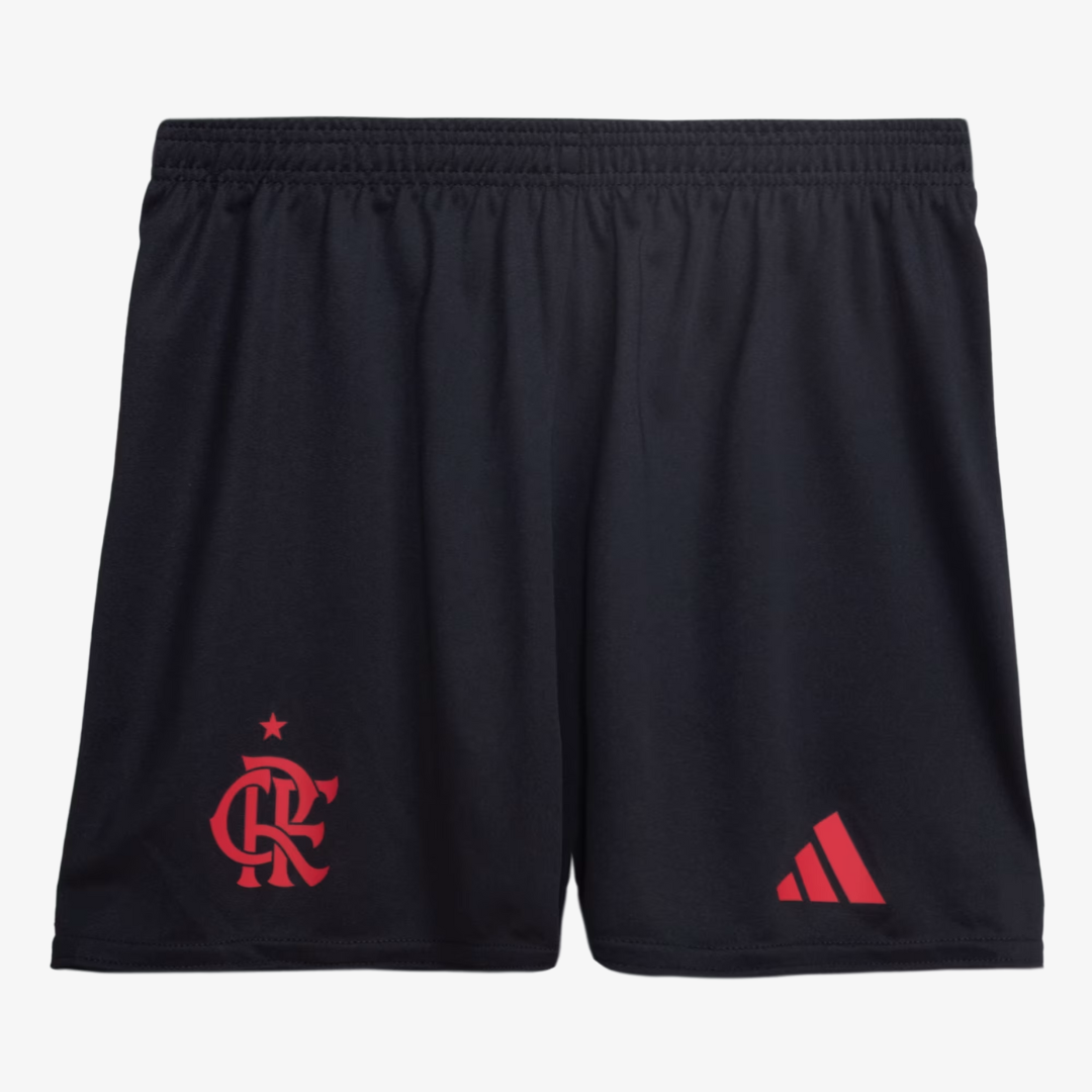 Conjunto Infantil Adidas Flamengo 2025/26 II - detalhe da gola