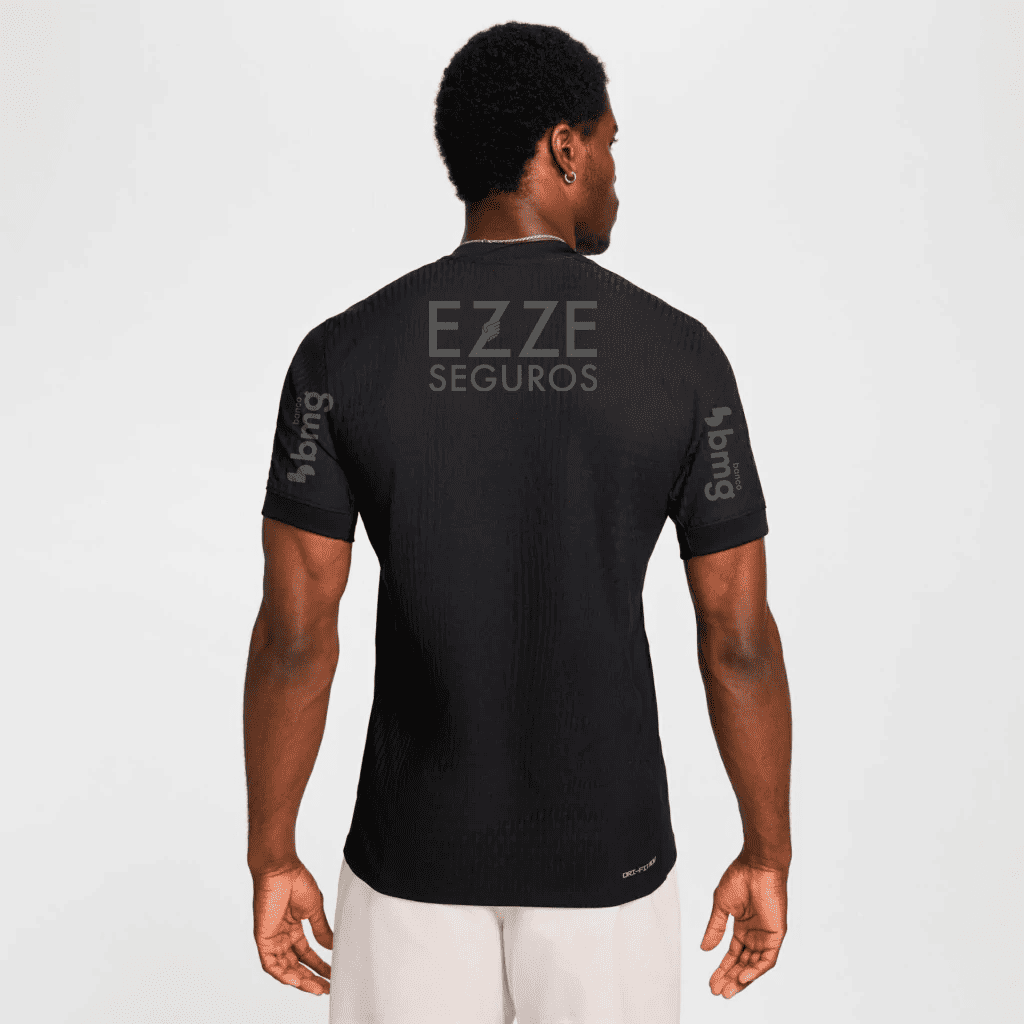 Camisa Nike Corinthians 2024/25 II Jogador Com Patrocínios - detalhe