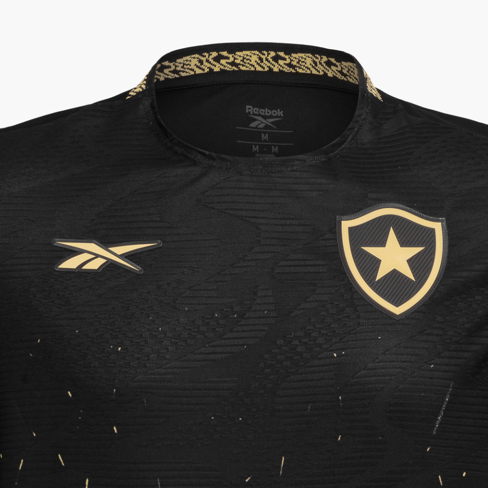 Camisa Reebok Botafogo 2024/25 II - detalhe da gola