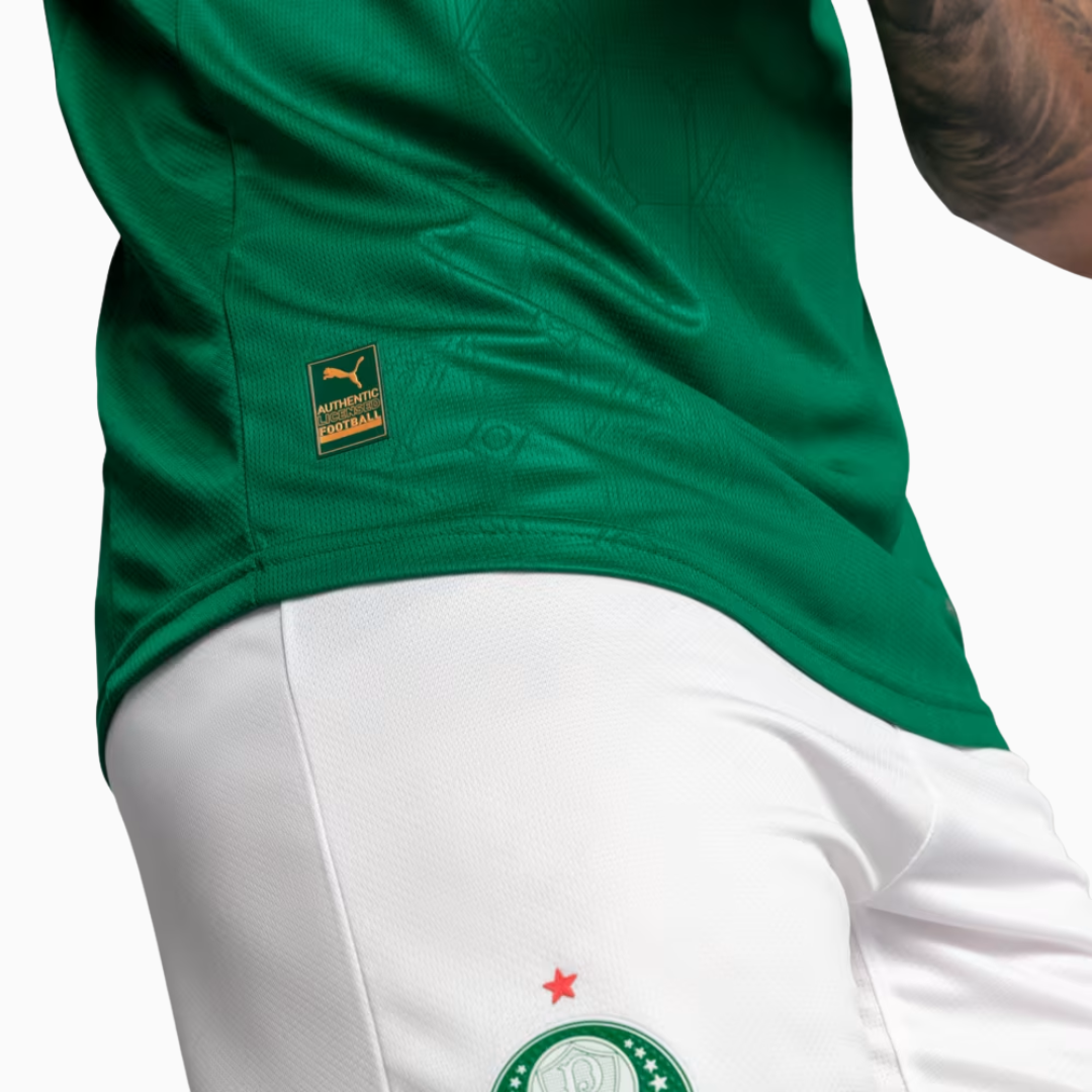Camisa Puma Palmeiras 2025/26 I Jogador - detalhe da gola