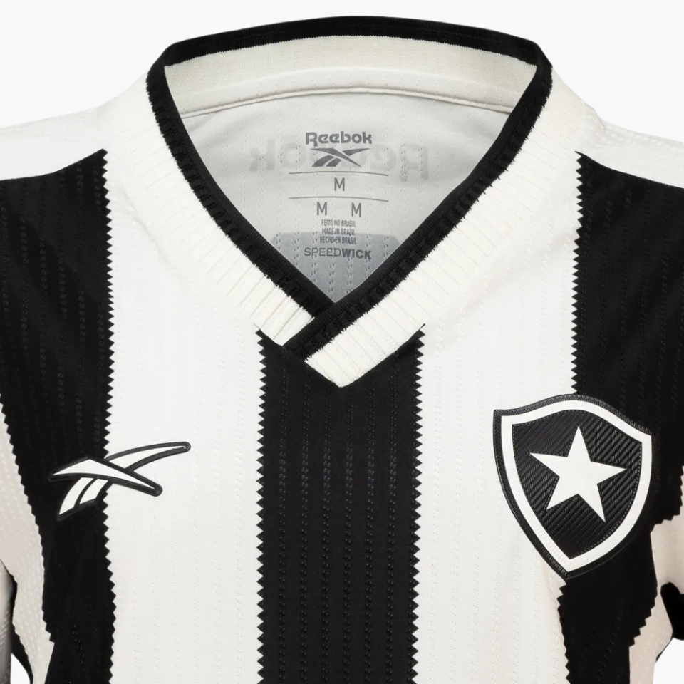 Camisa Feminina Reebok Botafogo 2024/25 I - detalhe da gola