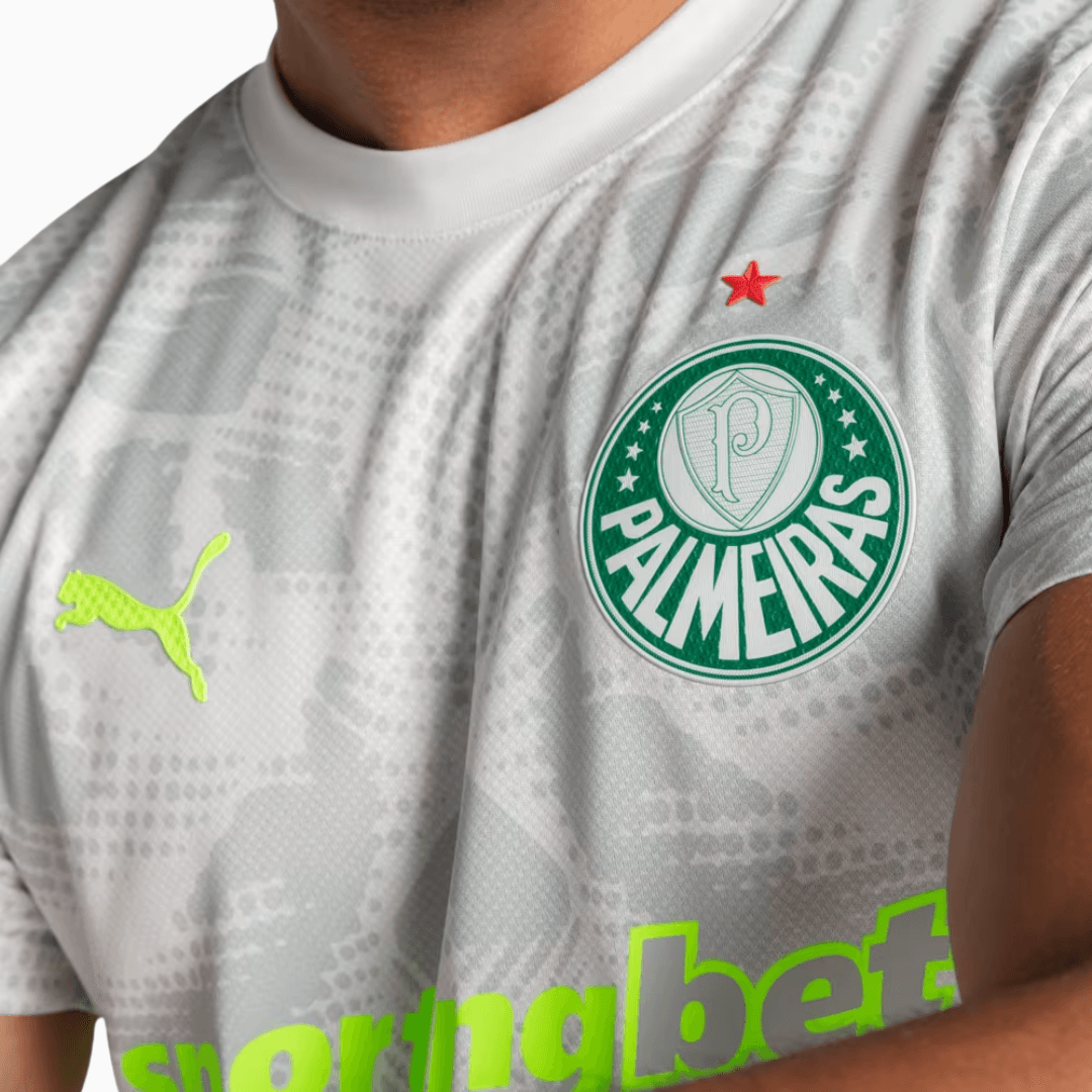 Camisa Goleiro Palmeiras 2025/26 III Jogador - detalhe da manga