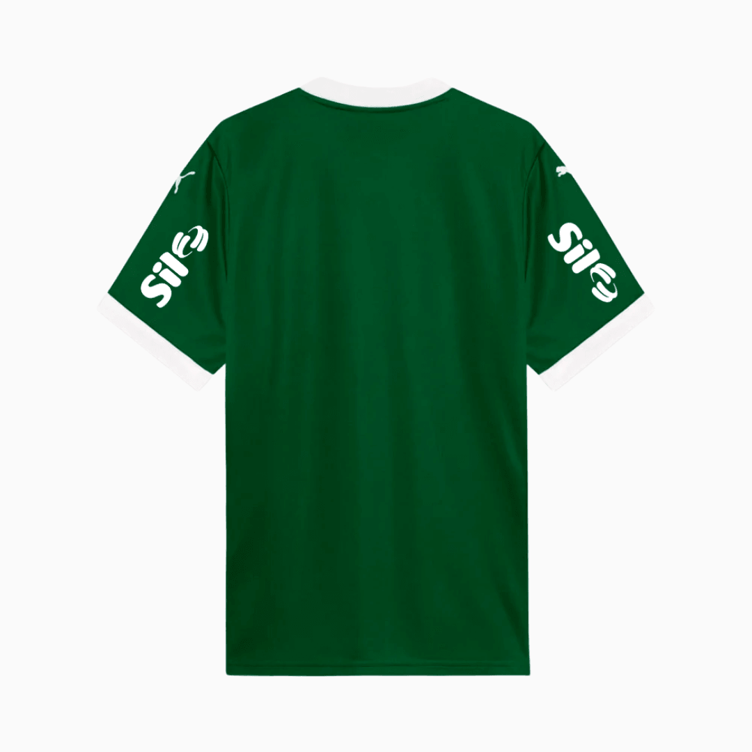 Camisa Puma Palmeiras 2025/26 I Com Patrocínios - detalhe da manga