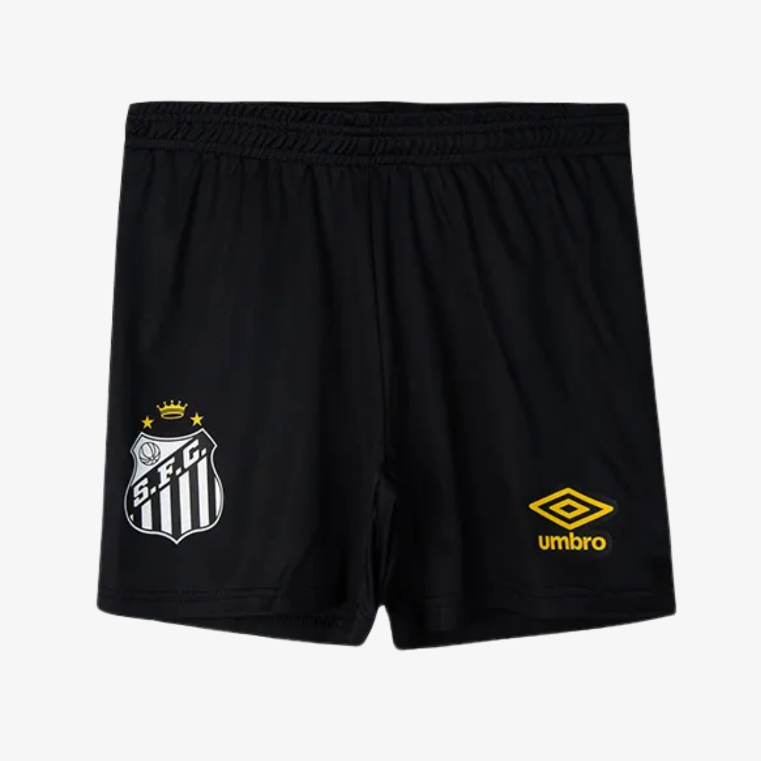 Conjunto Infantil Umbro Santos 2025/26 II - detalhe da gola