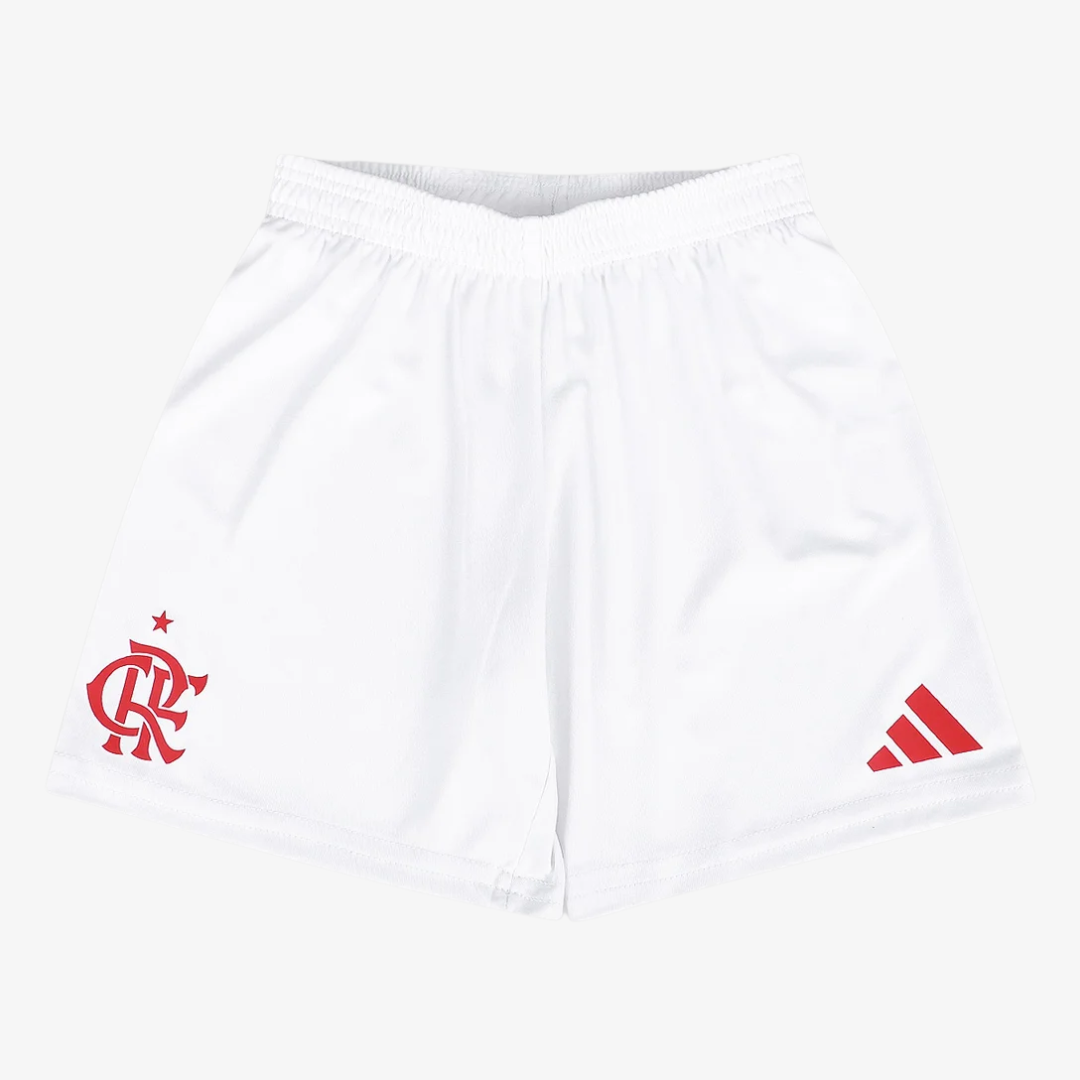 Conjunto Infantil Adidas Flamengo 2025/26 I - detalhe da gola