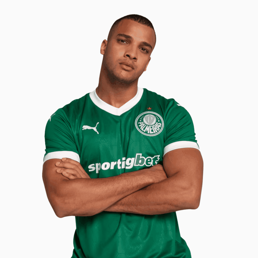 Camisa Puma Palmeiras 2025/26 I Torcedor - detalhe da gola