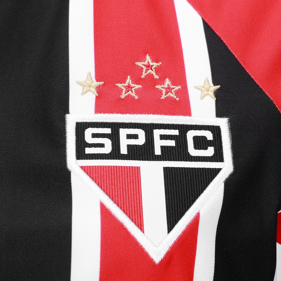 Camisa Feminina New Balance São Paulo 2025/26 II - detalhe da gola