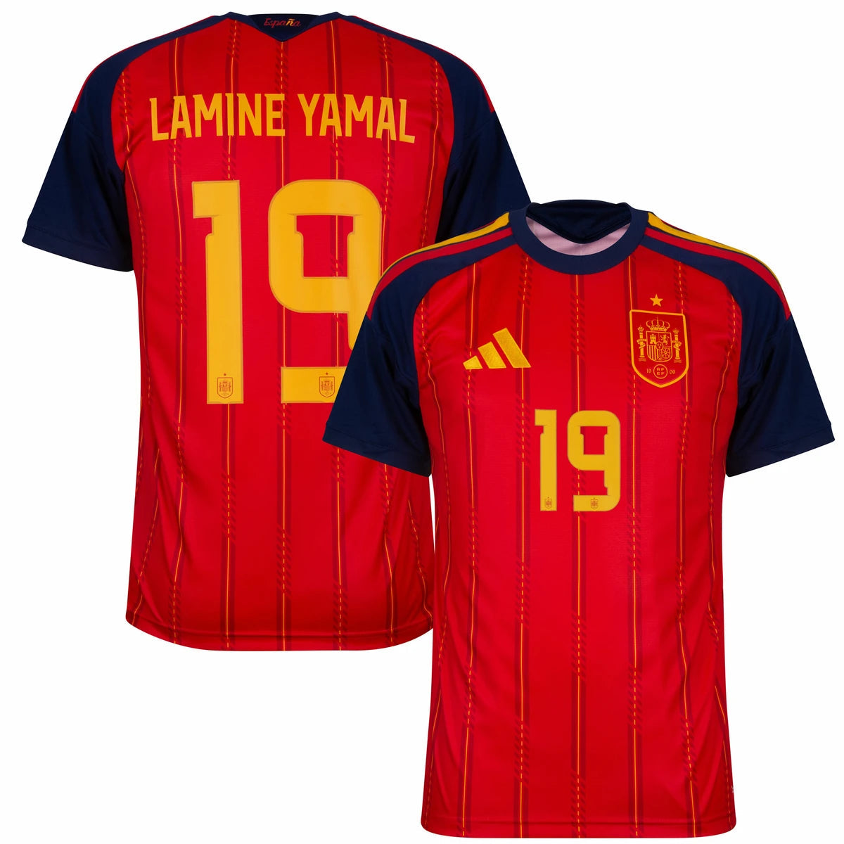 Camisa Espanha Home Copa 2026 - #19 Lamine Yamal - Torcedor