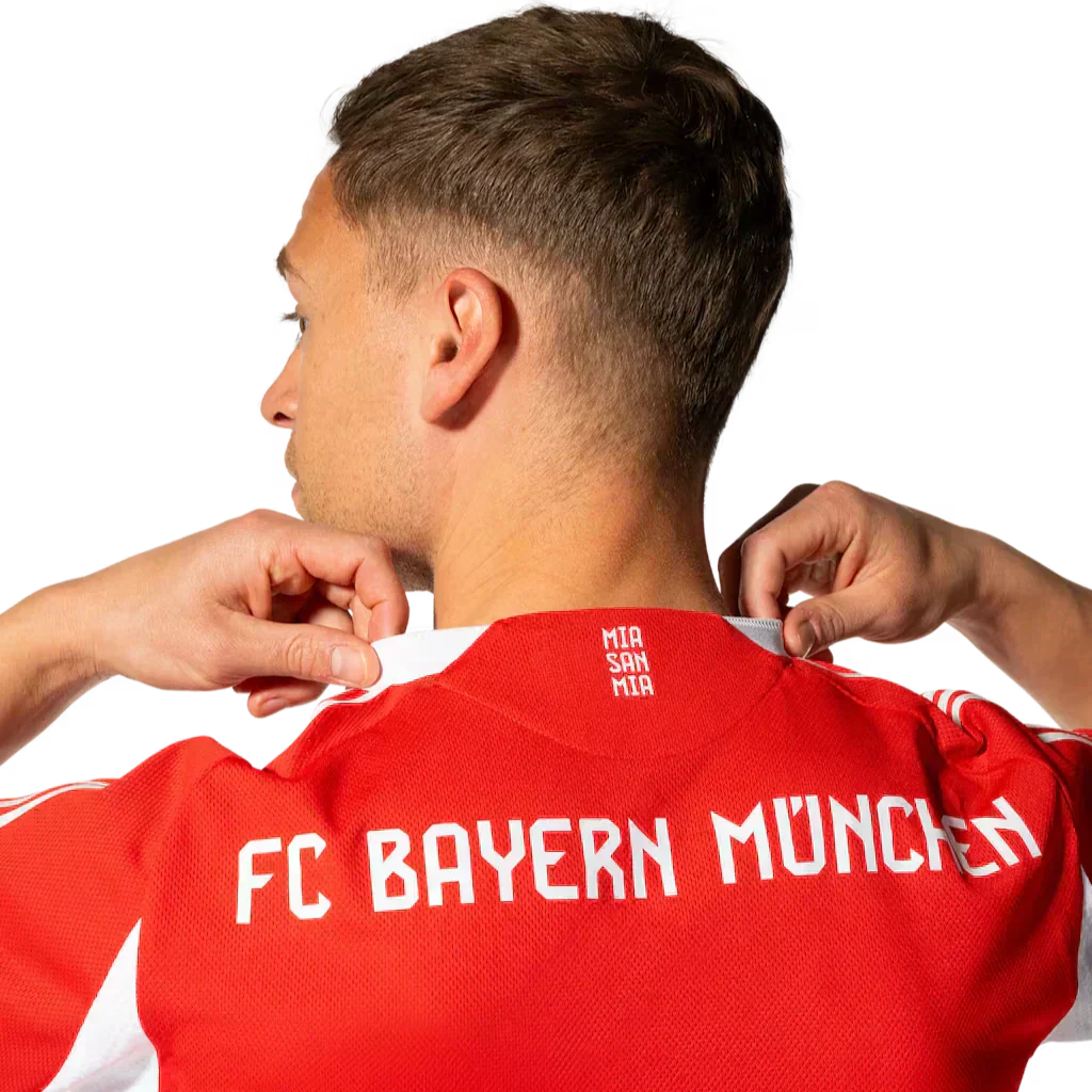 Camisa Adidas Bayern de Munique 2025/26 I Authentic - detalhe da gola