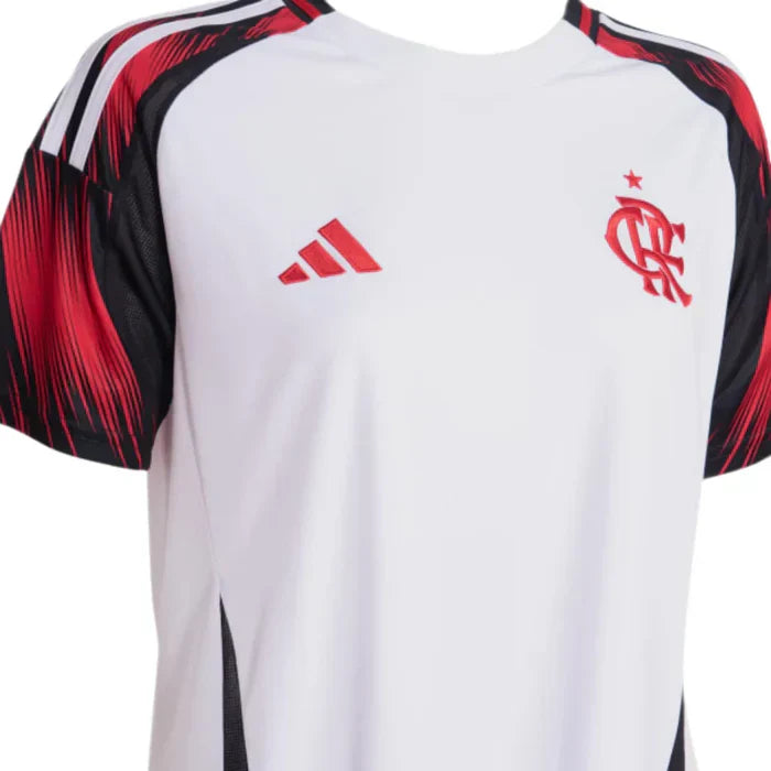 Camisa Feminina Adidas Flamengo 2025/26 II - detalhe da gola