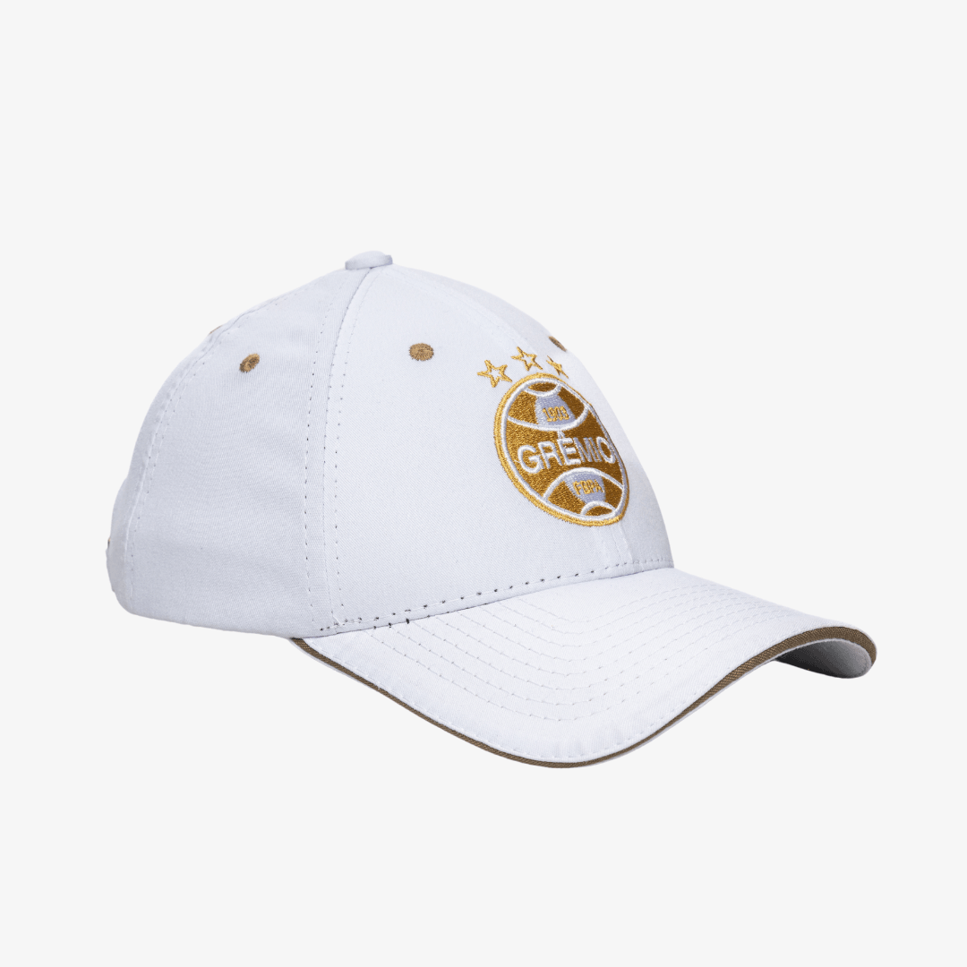 Boné Grêmio Gold - Branco - detalhe da gola