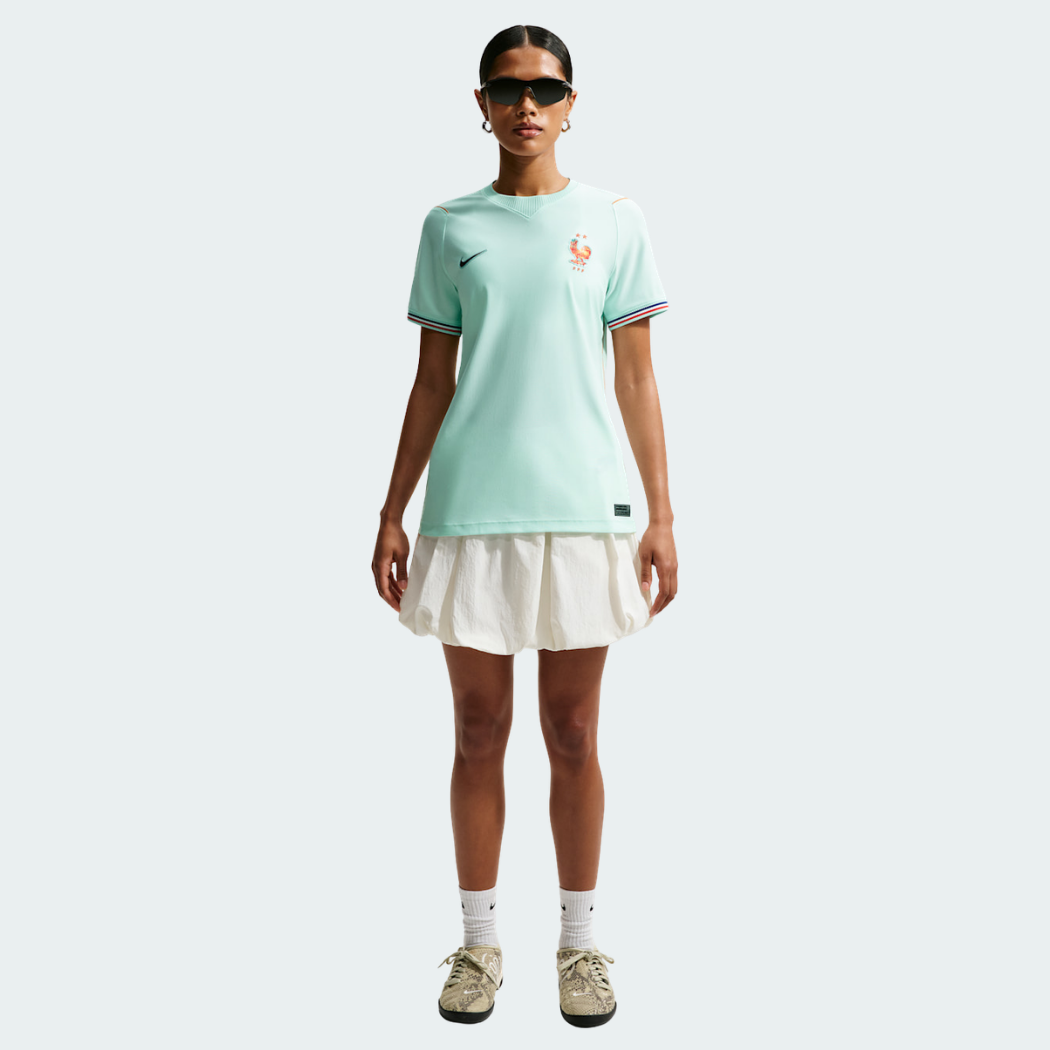 Camisa Feminina França 2026/27 II - detalhe da manga