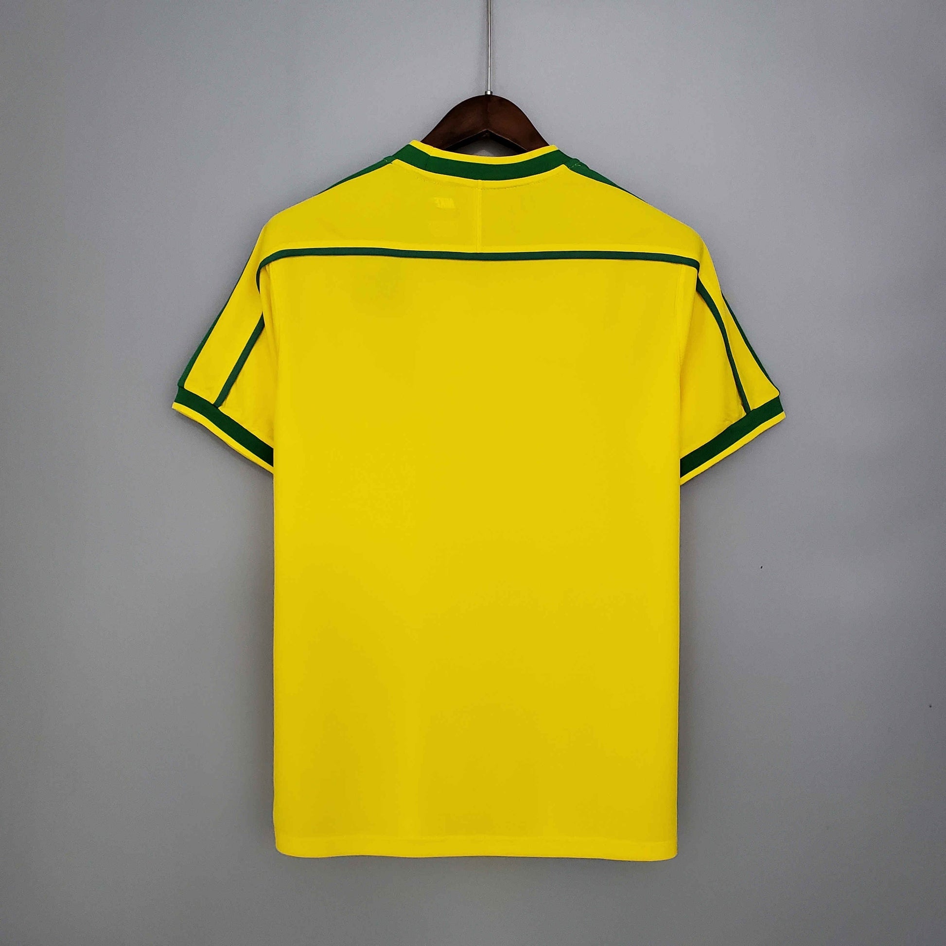 Camisa Seleção Brasil Home - Retrô 1998 - detalhe da gola