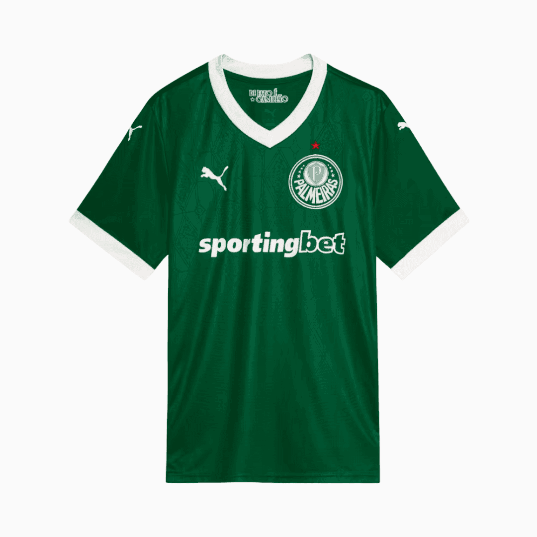 Camisa Puma Palmeiras 2025/26 I - Gómes N° 15 - vista traseira