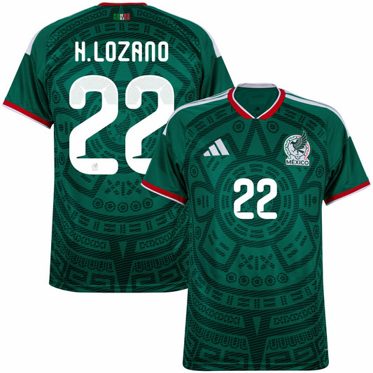 Camisa México Home Copa 2026 - #22 H. Lozano - Versão Torcedor