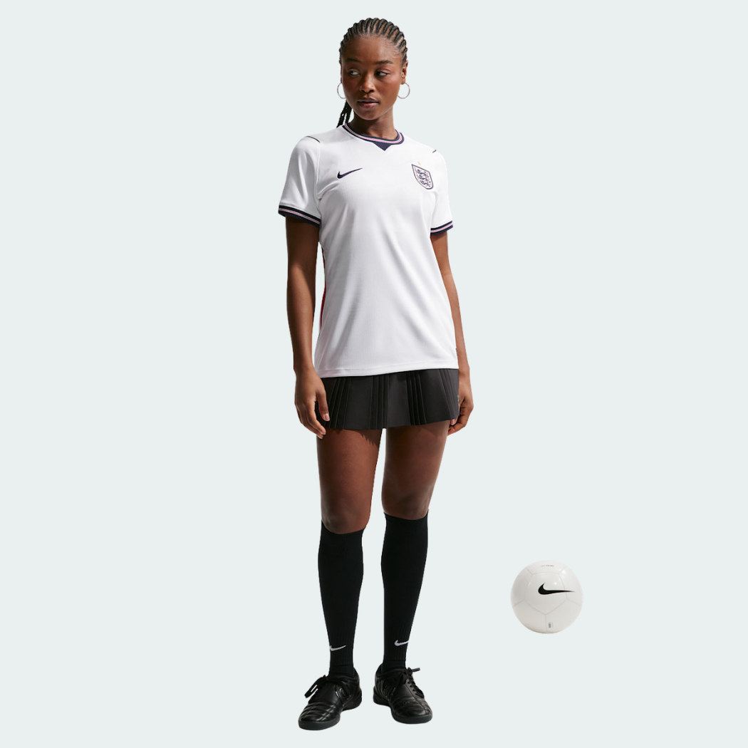 Camisa Feminina Inglaterra 2026/27 I - detalhe da manga