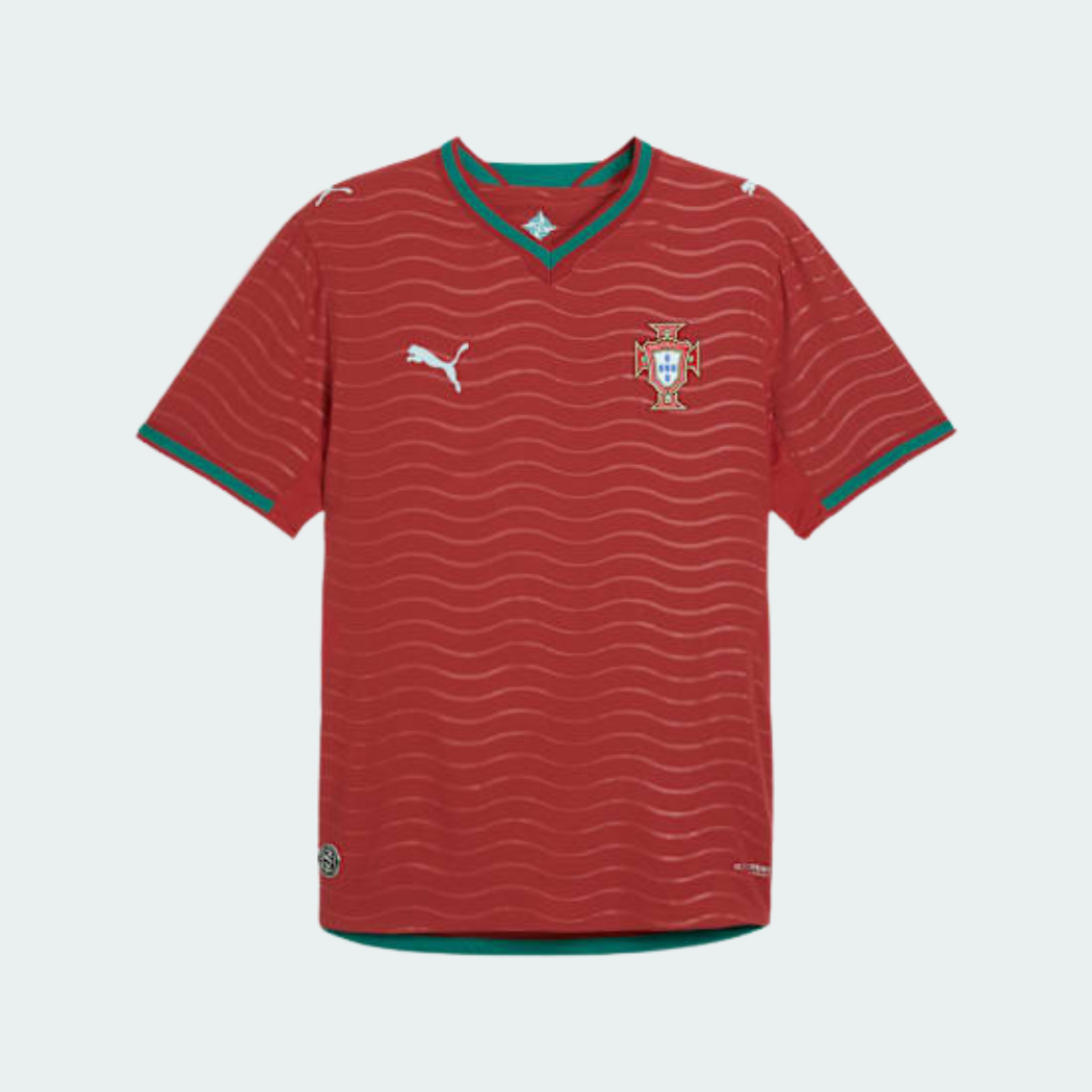 Camisa Portugal 2026/27 I Jogador - detalhe da manga
