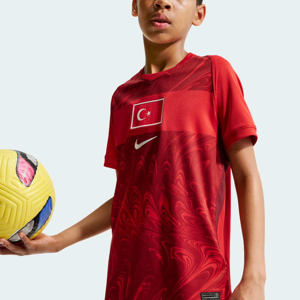 Camisa Infantil Turquia 2026/27 I - vista traseira