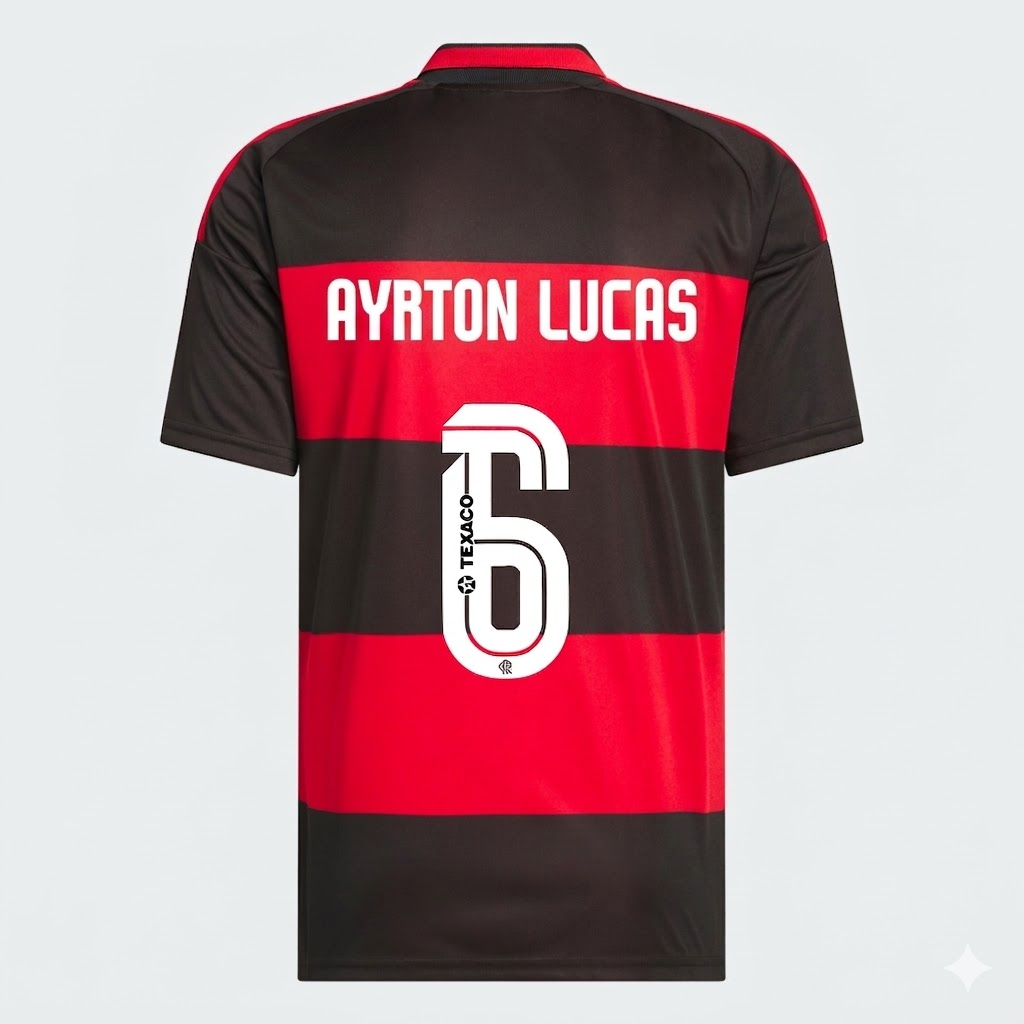 Camisa Adidas Flamengo 2026/27 I AYRTON LUCAS N° 6
