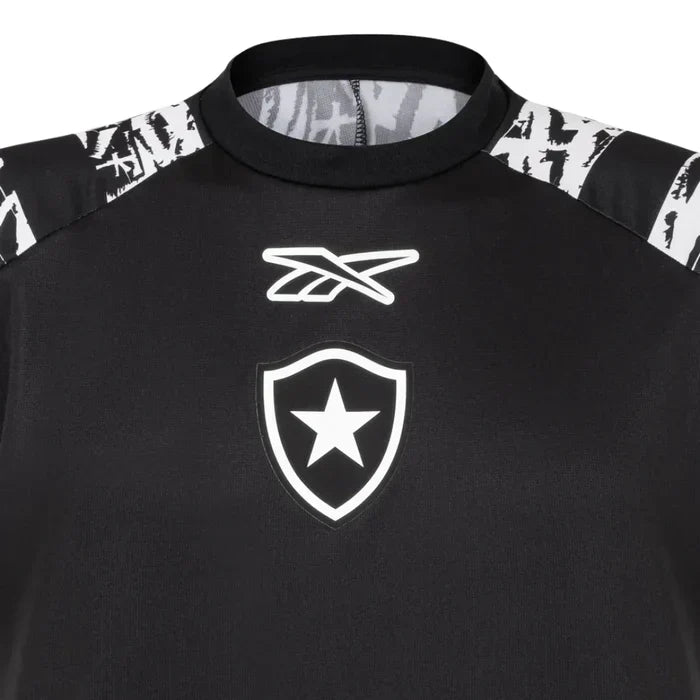 Camisa Botafogo Pré-Jogo 2025/26 - detalhe da gola
