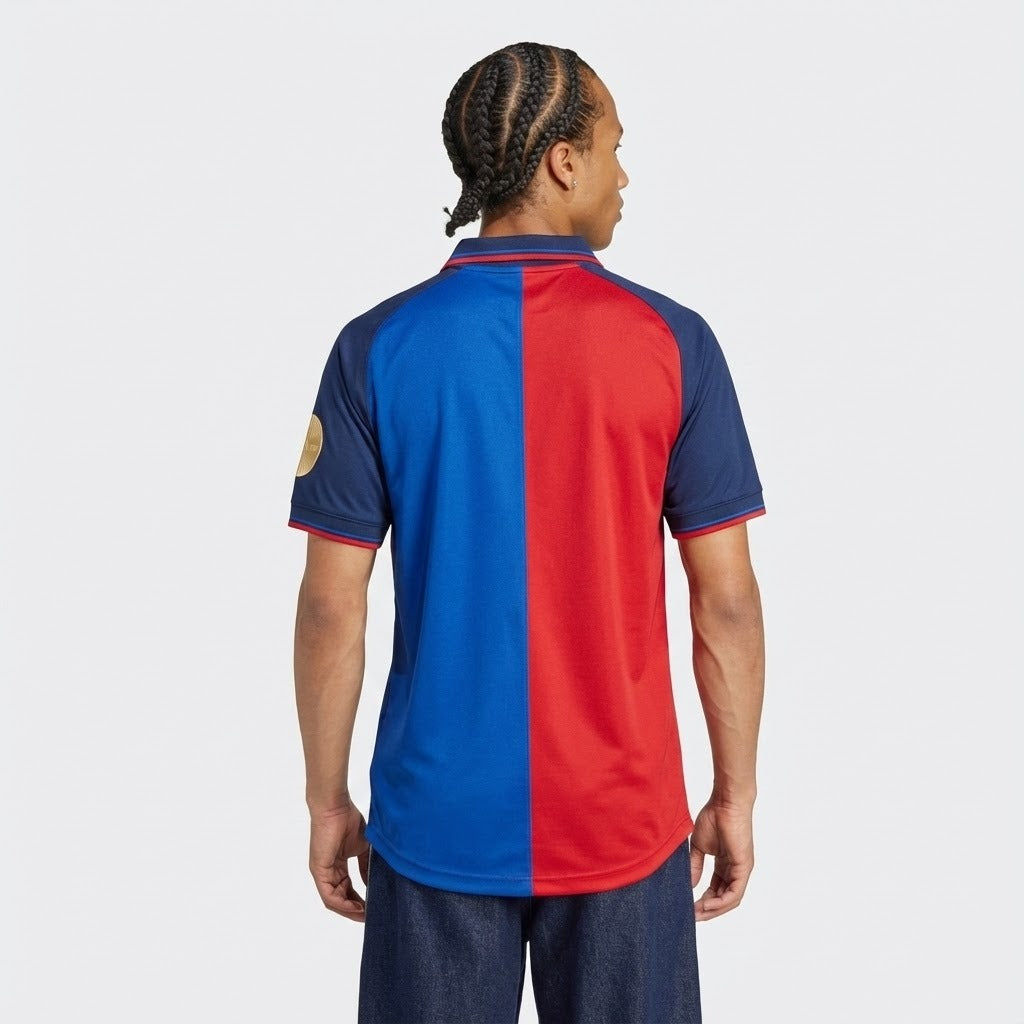 Camisa Retrô Barcelona Edição Comemorativa 100 Anos - vista traseira