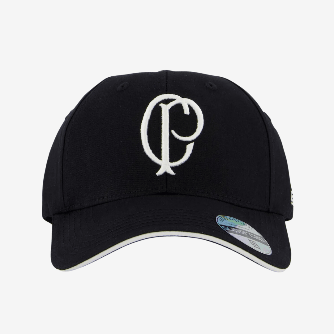 Boné Corinthians Prestige - Preto - vista traseira