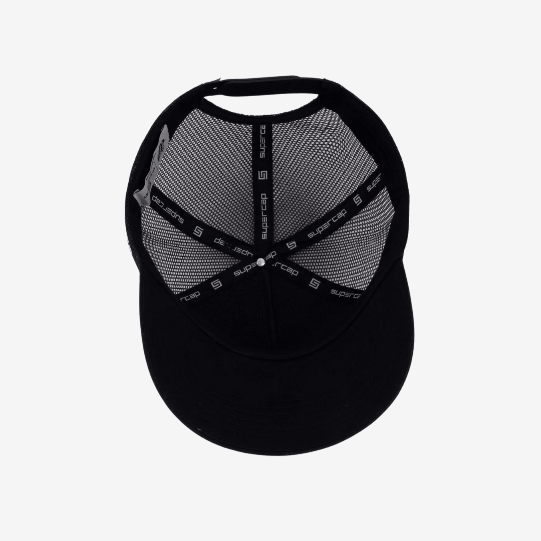 Boné Santos Trucker Preto e Branco - detalhe da gola