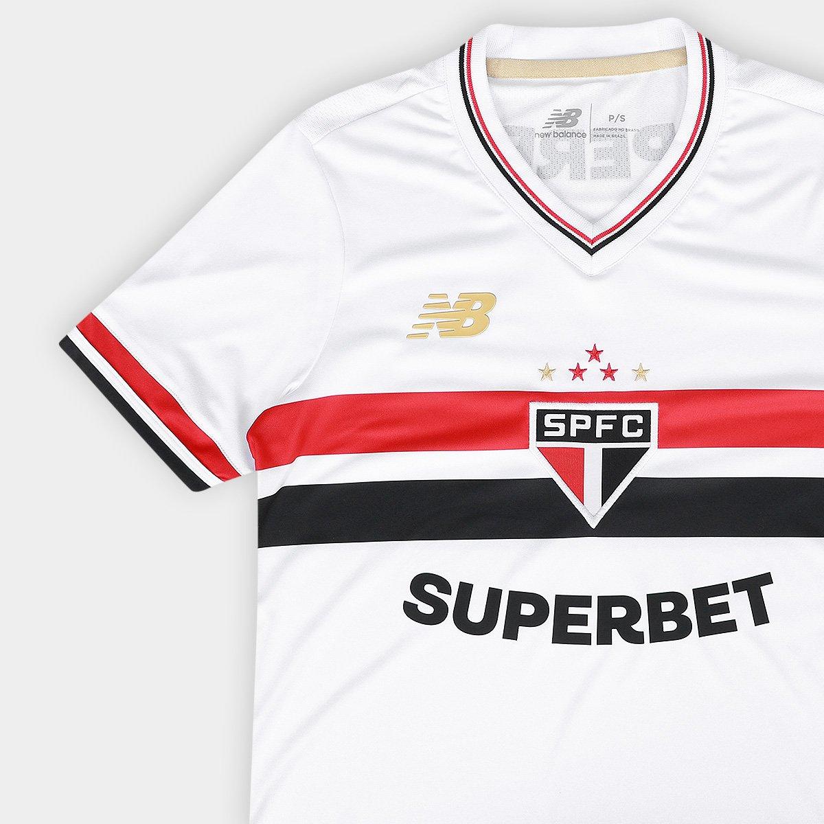 Camisa Feminina New Balance São Paulo 2025/26 I - vista traseira