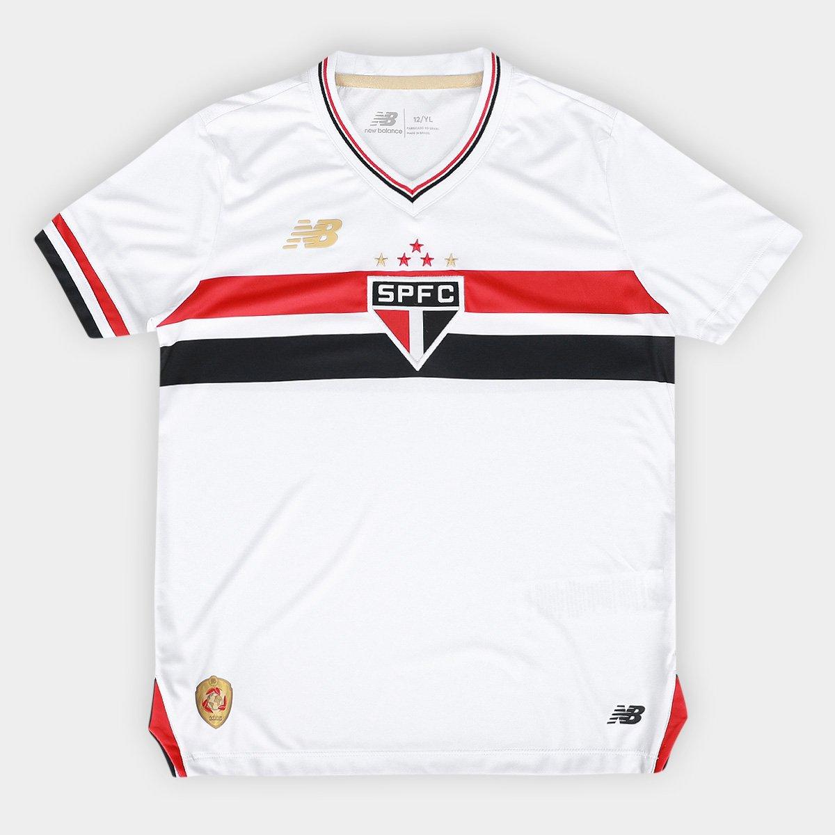 Camisa Feminina New Balance São Paulo 2025/26 I - detalhe da manga