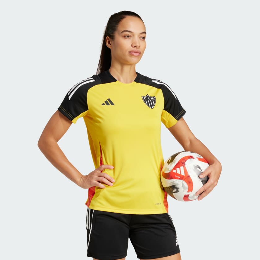 Camisa Feminina Treino Adidas Atlético Mineiro 2024/25 - detalhe da manga
