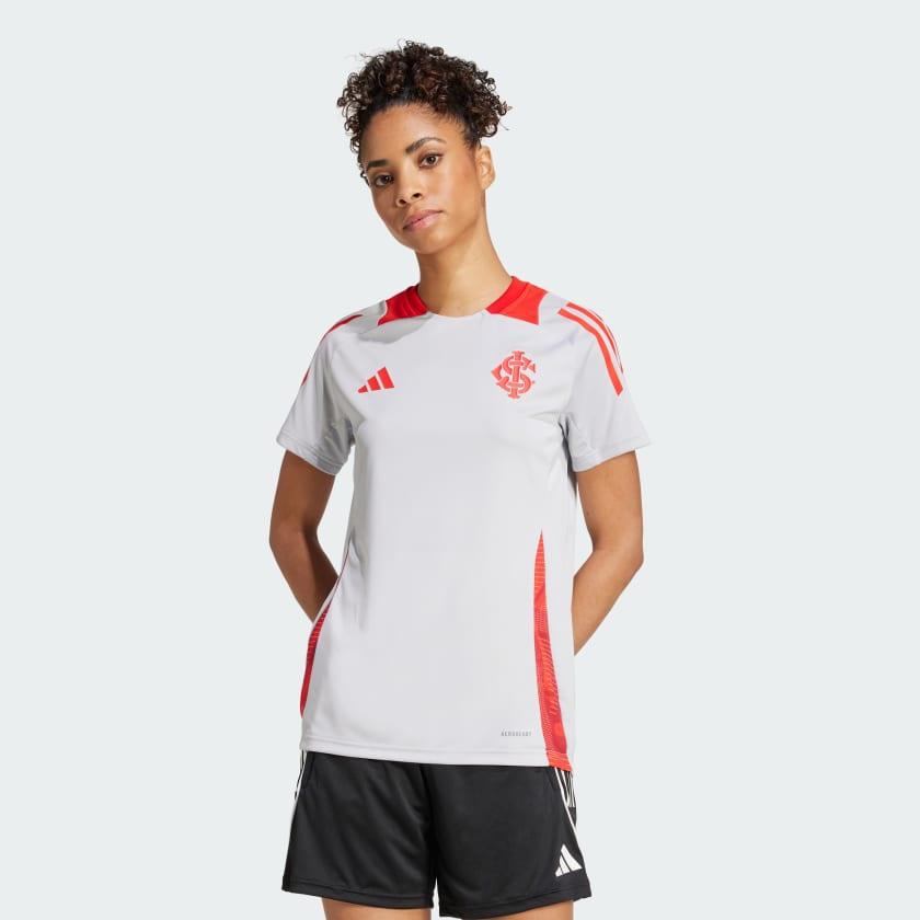 Camisa Feminina Treino Adidas Internacional 2024 Tiro - vista traseira
