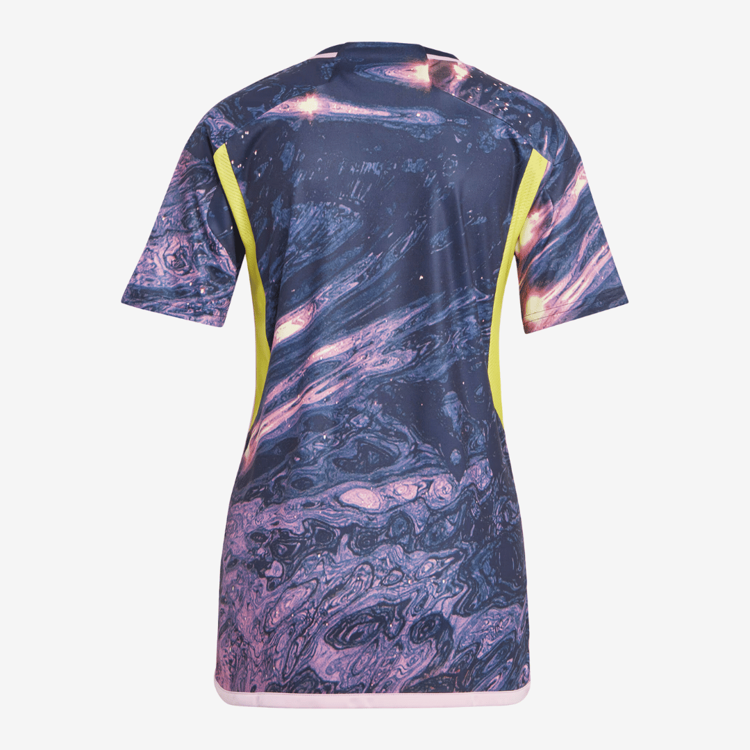 Camisa Feminina Adidas Colômbia 2023 II - vista traseira