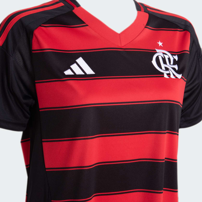 Camisa Feminina Adidas Flamengo 2025/26 I - detalhe