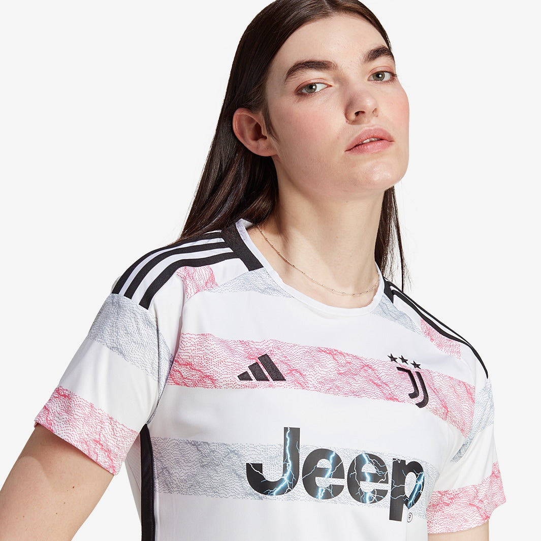 Camisa Feminina Adidas Juventus FC 2023/24 II - detalhe da gola