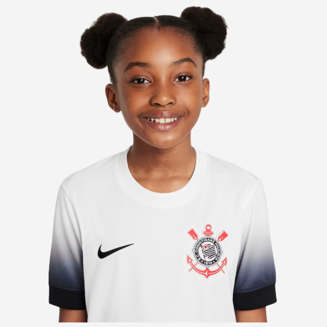 Camisa Infantil Nike Corinthians 2024/25 I Torcedor - vista traseira