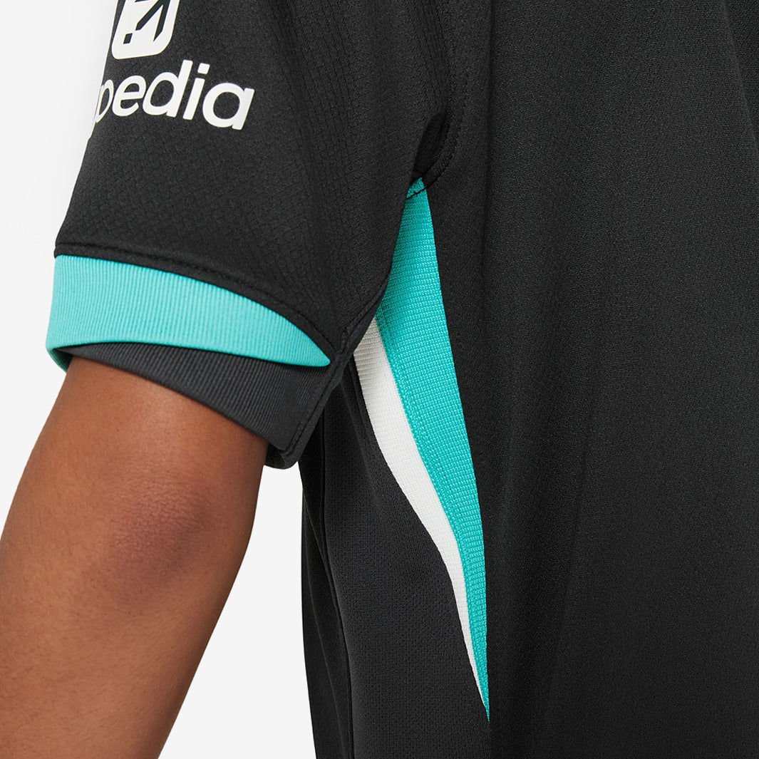 Camisa Kids Nike Liverpool FC 2024/25 II Torcedor - detalhe da manga