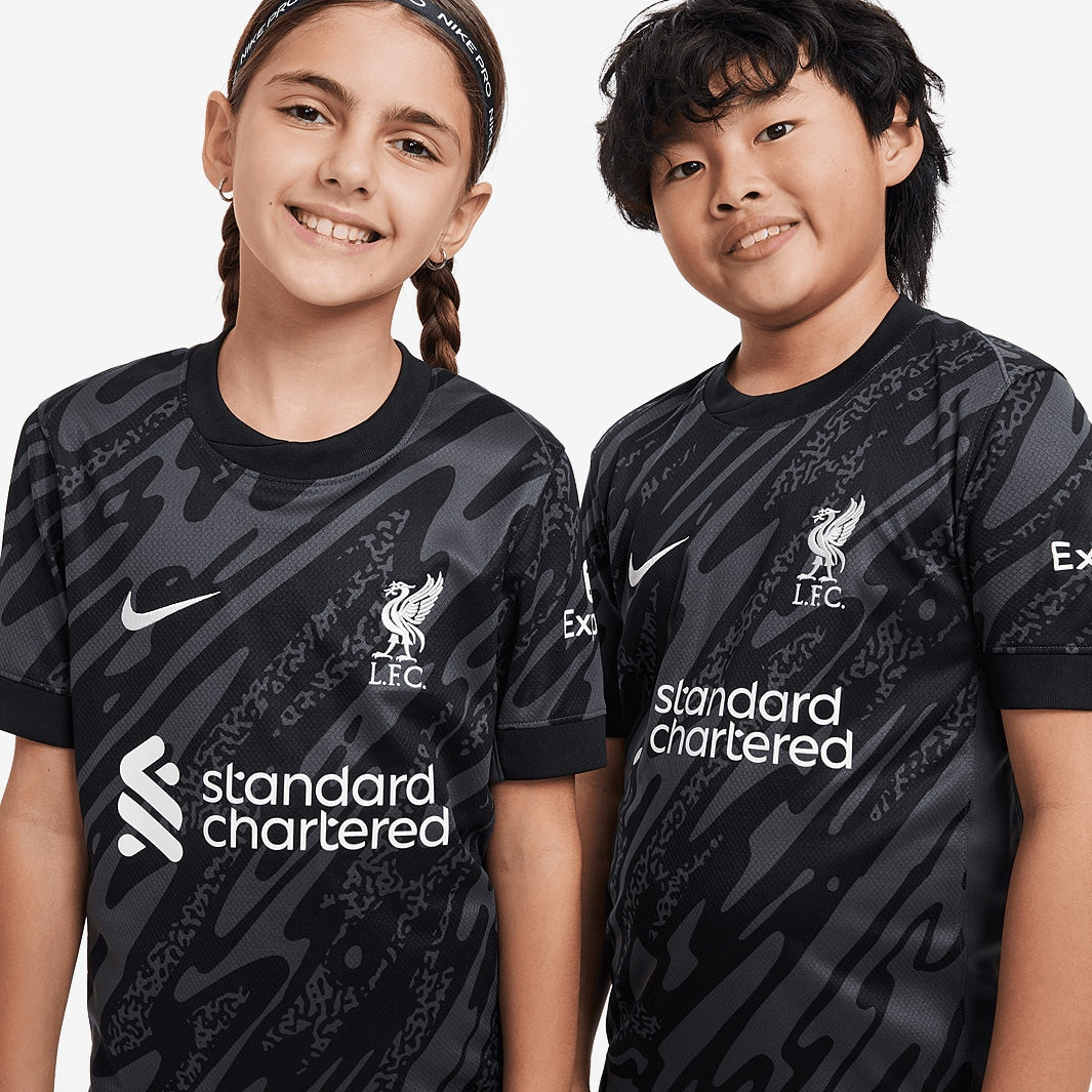 Camisa Kids Nike Liverpool FC 2024/25 III Torcedor - detalhe da gola