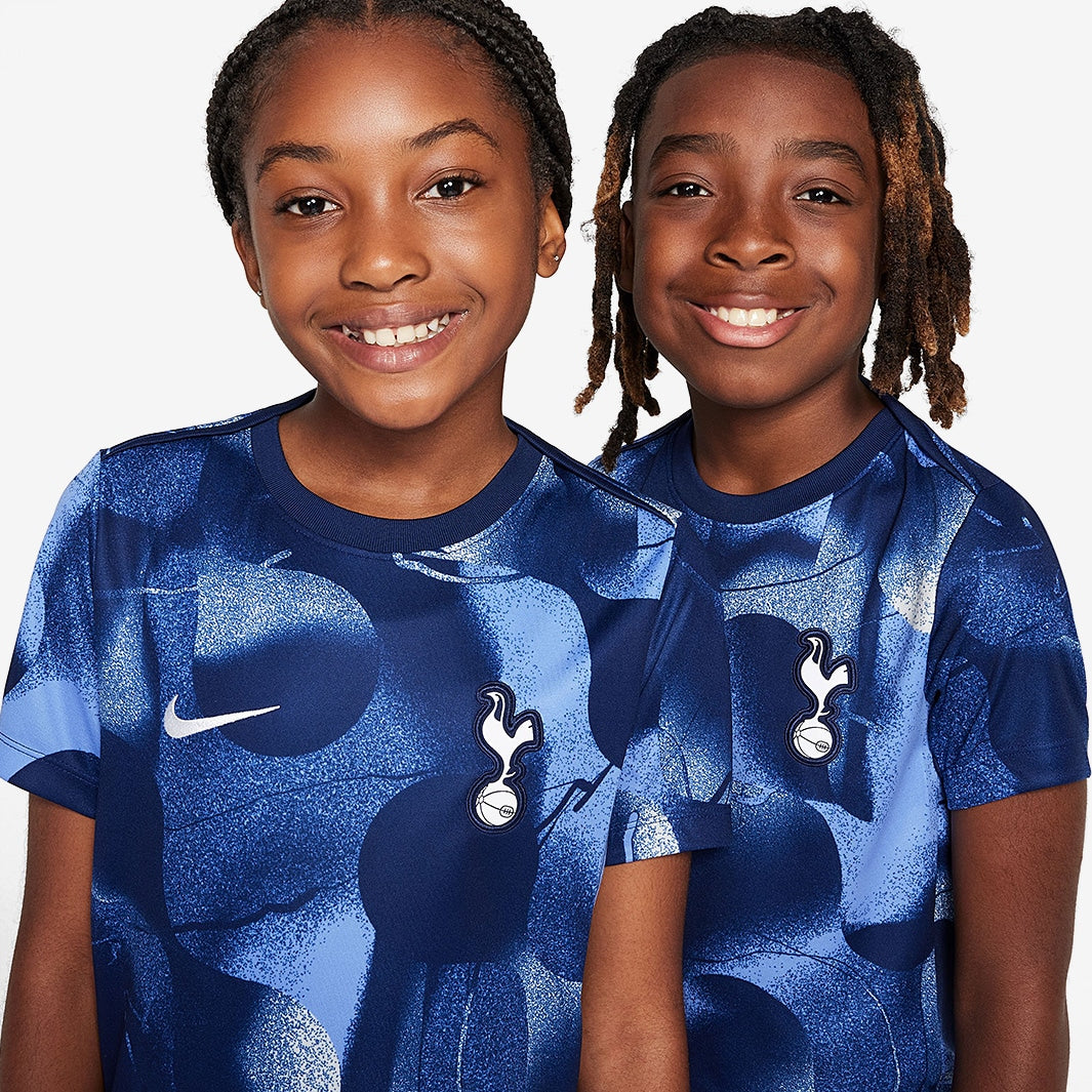 Camisa Kids Nike Tottenham FC 2024/25 Pré-Jogo - detalhe da gola