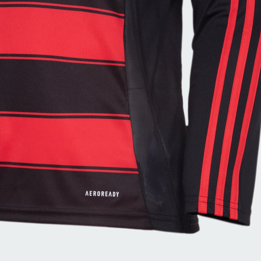 Camisa Manga Longa Adidas Flamengo 2025/26 I - detalhe da manga