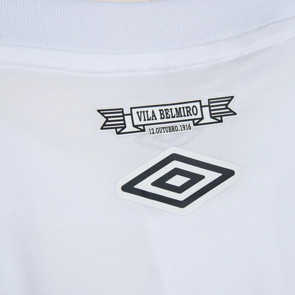 Camisa Masculina Umbro Santos 2024/25 I Neymar Jr 10 - detalhe da manga