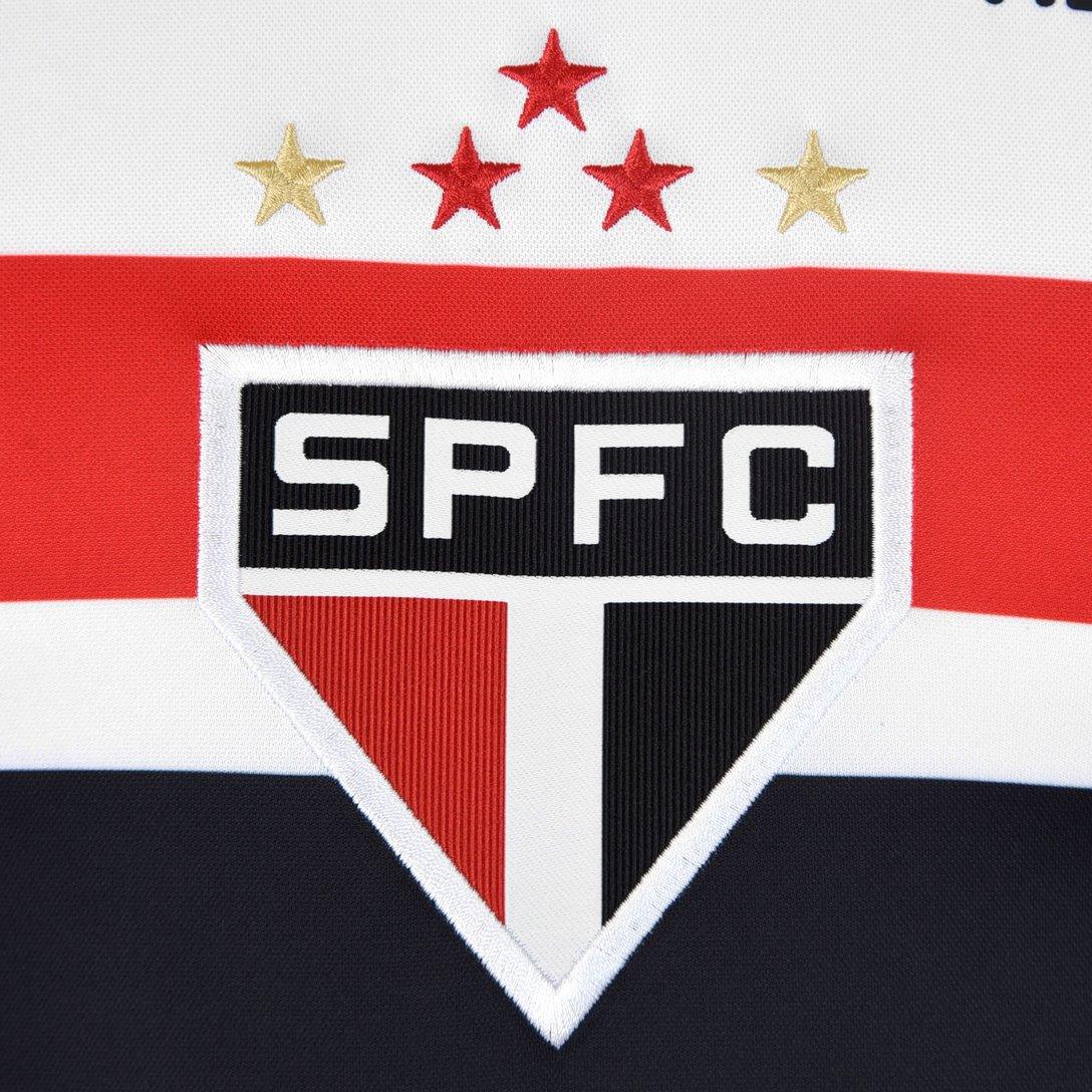 Camisa New Balance São Paulo 2025/26 I Luciano N° 10 - detalhe da gola