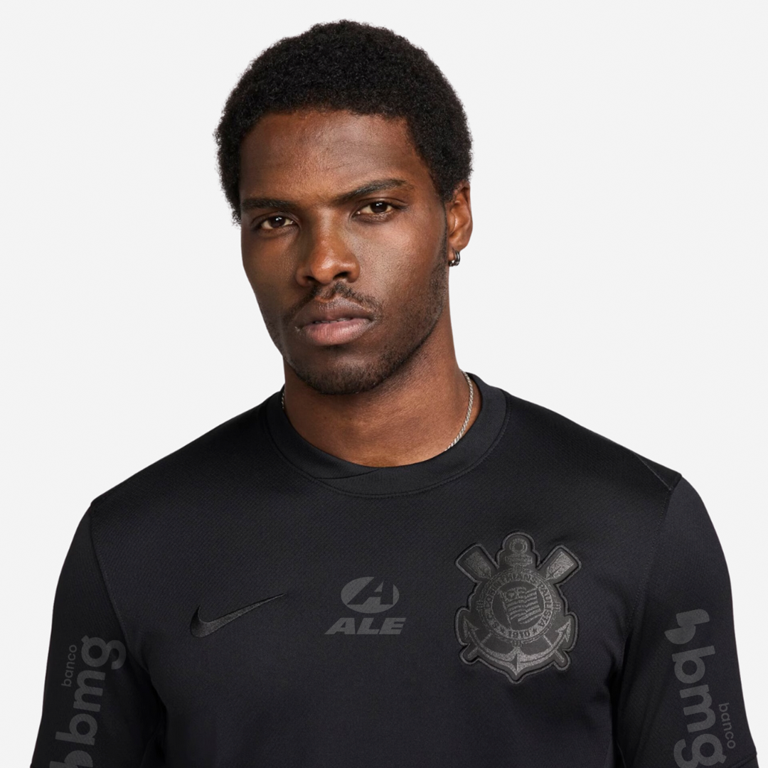 Camisa Nike Corinthians 2024/25 II Torcedor Com Patrocínios - vista traseira