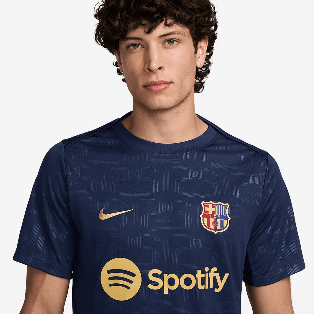Camisa Nike FC Barcelona 2024/25 I Torcedor Pré-jogo - detalhe da gola