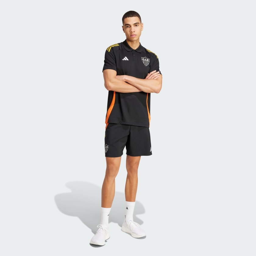 Camisa Polo Adidas Atlético Mineiro Tiro - detalhe da gola