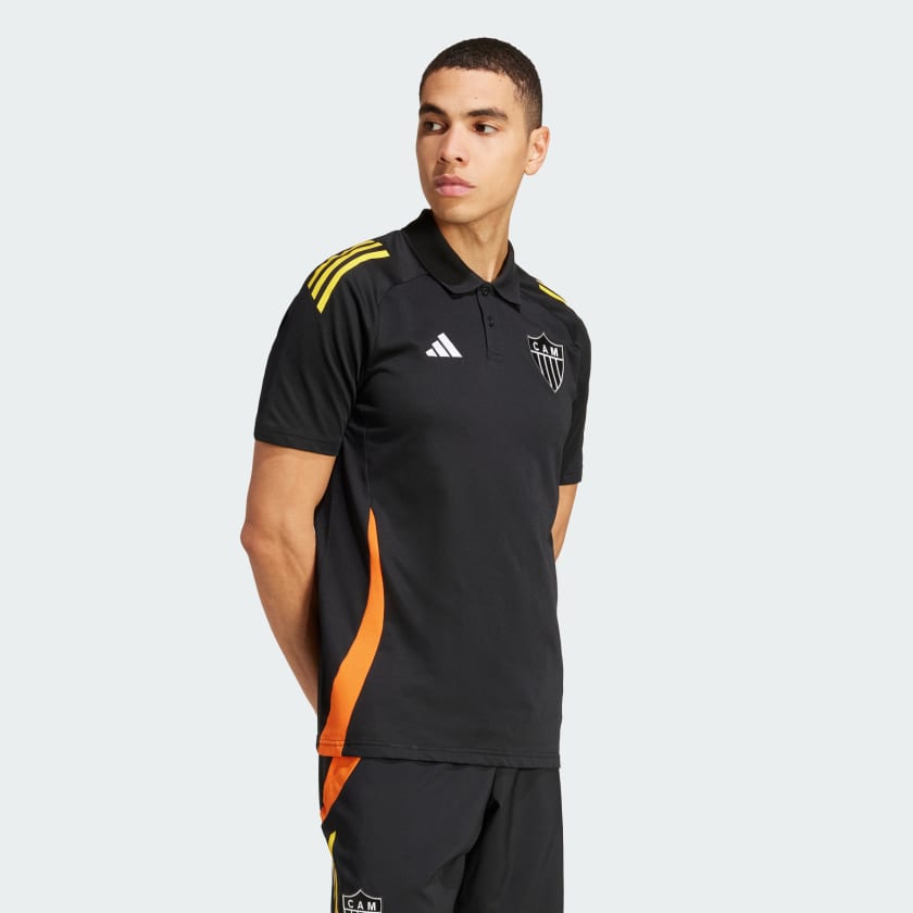 Camisa Polo Adidas Atlético Mineiro Tiro - detalhe da manga