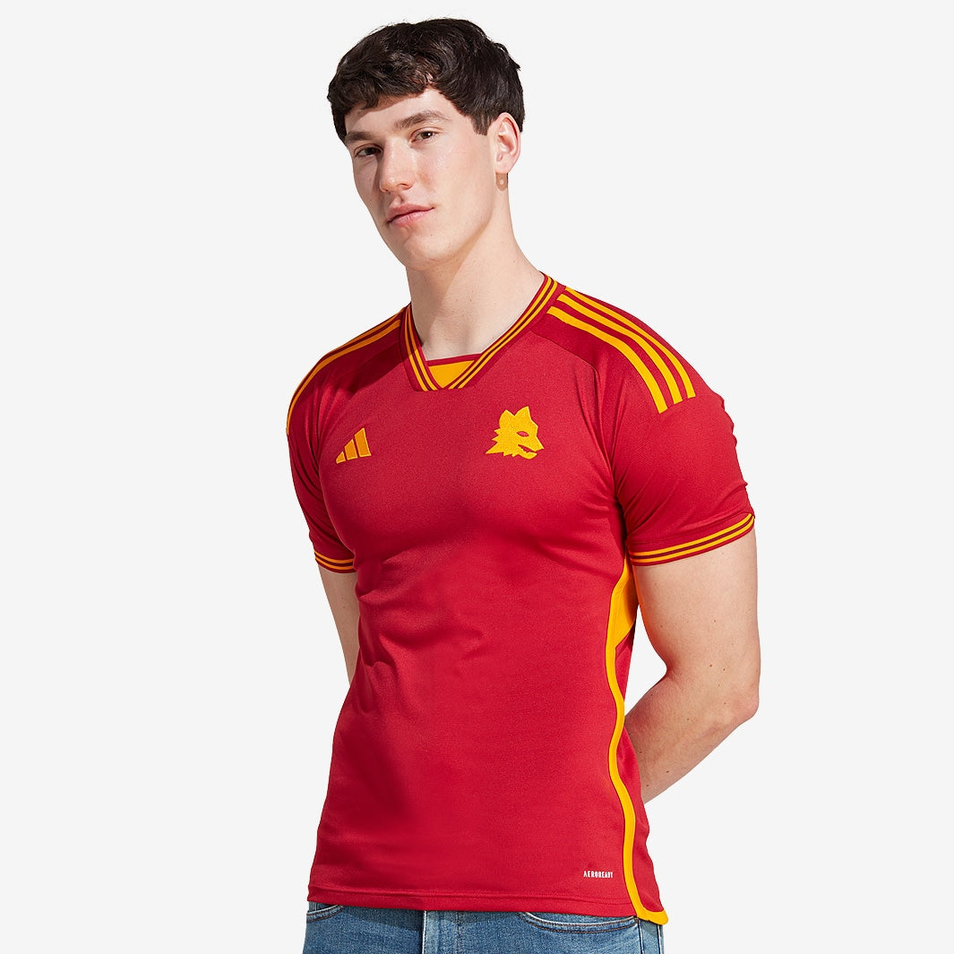Camisa Adidas AS Roma 2023/24 I - detalhe