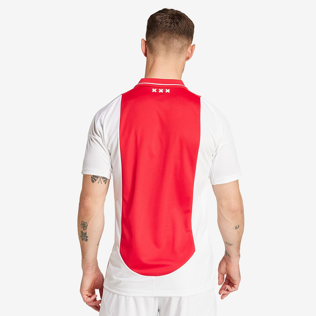 Camisa Adidas Ajax Amsterdam 2024/25 I - detalhe da gola