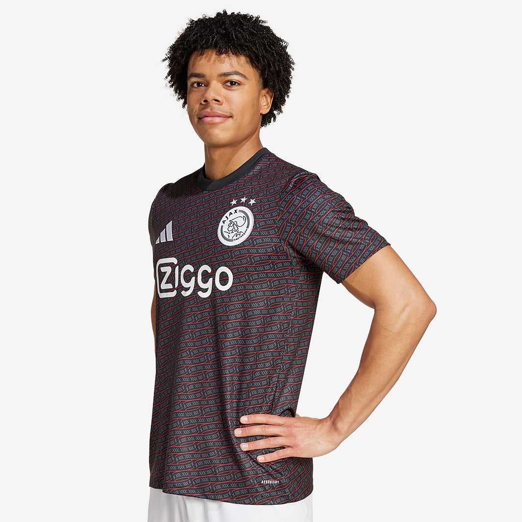 Camisa Adidas Ajax Amsterdam 2024/25 Pré-Jogo - detalhe