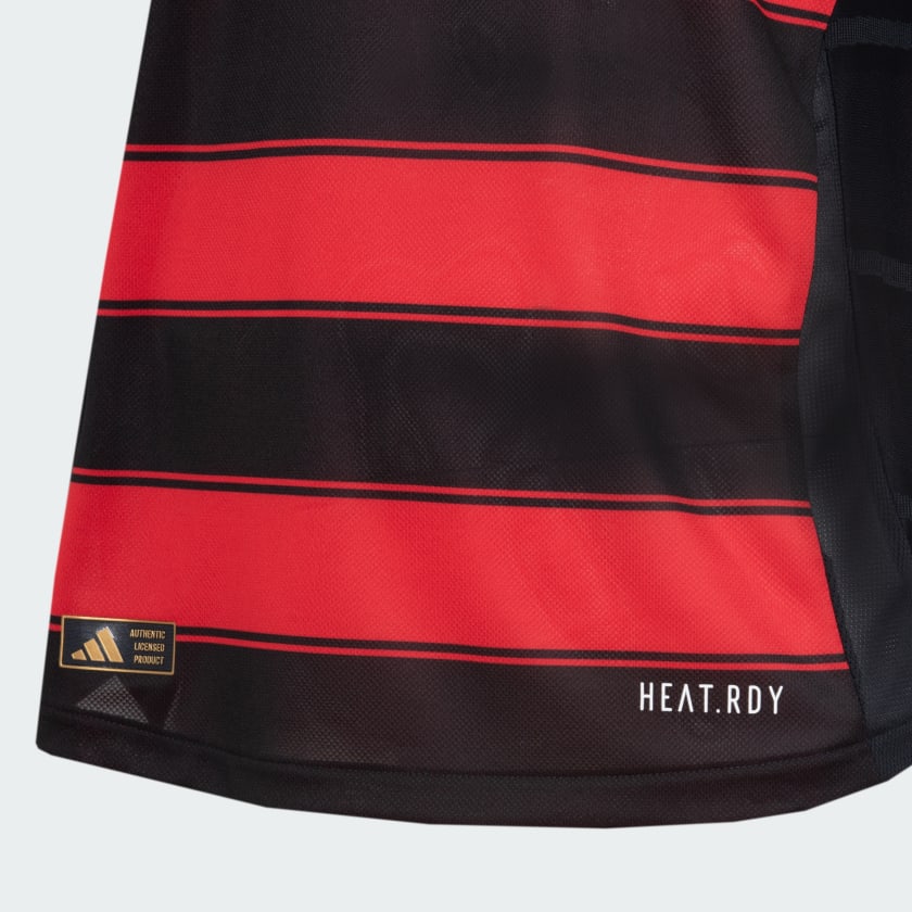 Camisa Adidas Flamengo 2025/26 I Authentic - detalhe da gola